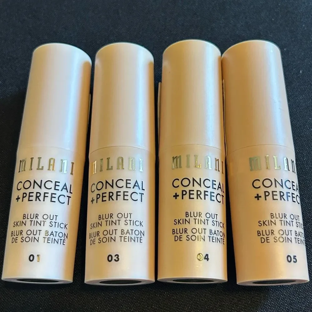🦋 Milani Shade 4 Conceal + Perfect Skin Tint Stick Blur Out Tinted Moisturizer